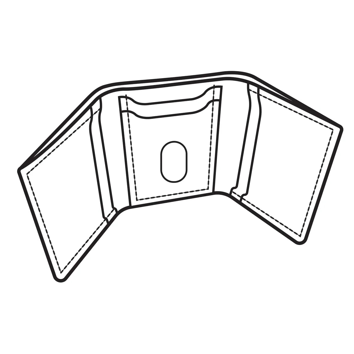 Patron imprimé en taille réelle pour porte-cartes en cuir DILLON de Tandy Leather