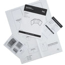Patron papier porte-cartes en cuir DILLON avec explications en français et en anglais