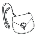 Patron papier échelle 1:1 sac bandoulière en cuir ISABELLA de Tandy Leather