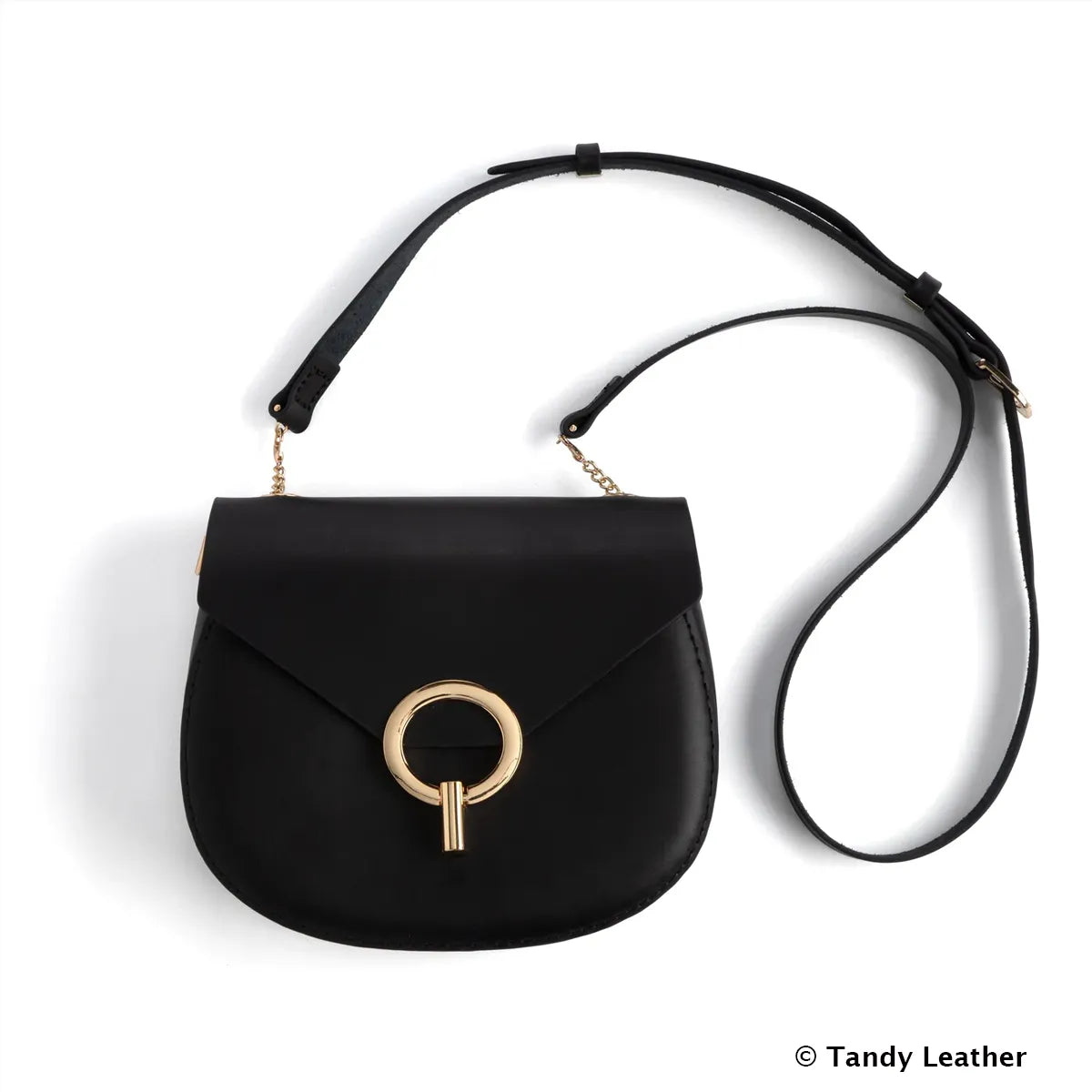 Patron taille réelle pour sac bandoulière en cuir DIY - Modèle ISABELLA de Tandy Leather