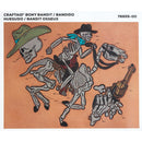 Calque réutilisable pour transfert de motifs sur cuir, SQUELETTE BANDIT, outil Tandy Leather, motif de squelette cowboy.