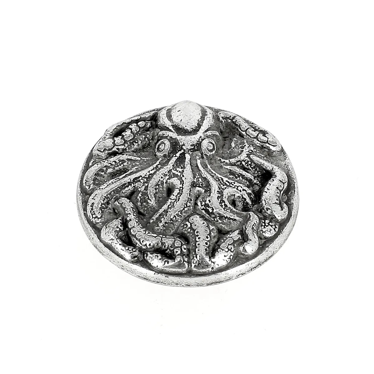Concho poulpe - argent vieilli