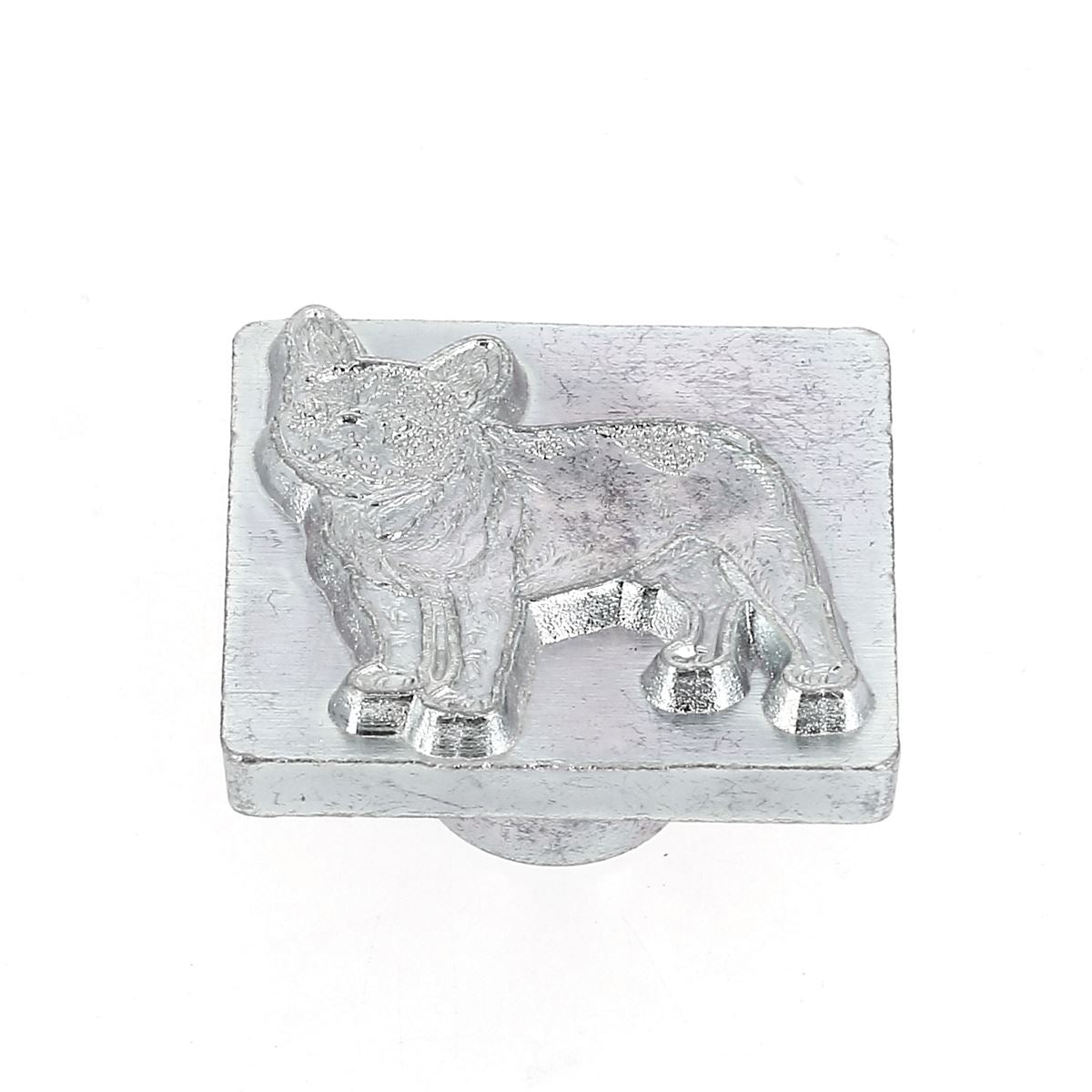 Matoir 3D pour chien Bulldog Français, outil de toilettage en plastique, avec forme détaillée du visage de chien.