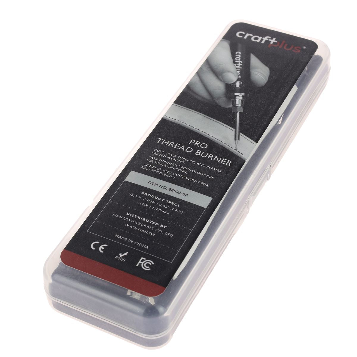 Coupe-fils chauffant professionnel rechargeable Ivan Craftplus 88930 pour la mercerie, avec poignée ergonomique et précision de coupe.