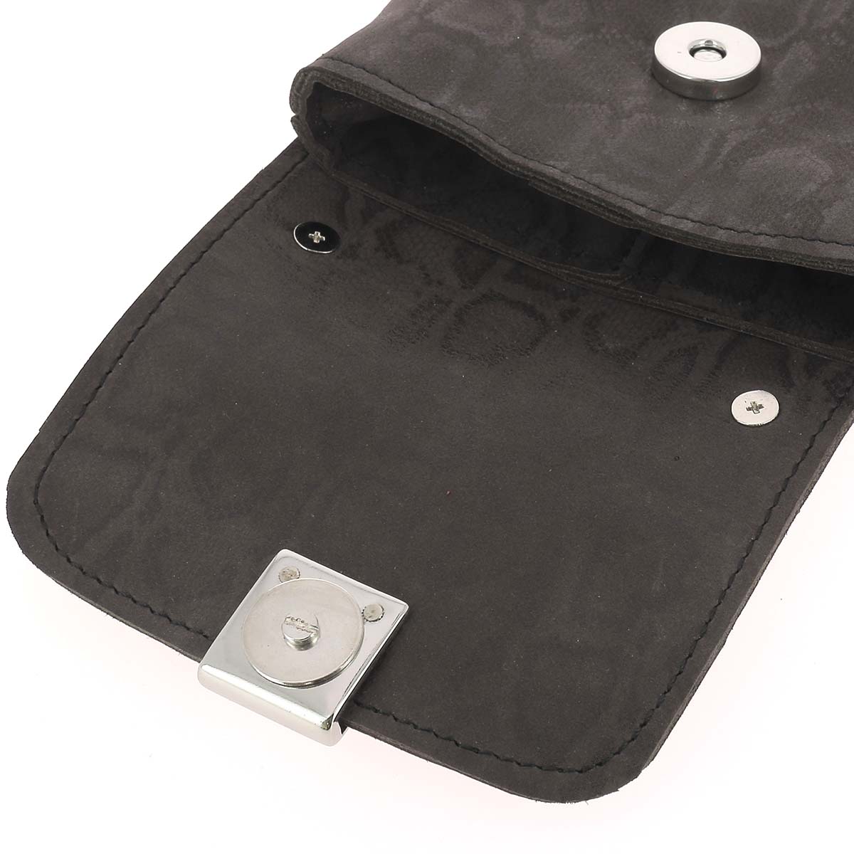 Fermoir de sac carré magnétique de 23x23 mm, accessoire pour sac, en métal, avec mécanisme de fermeture magnétique.