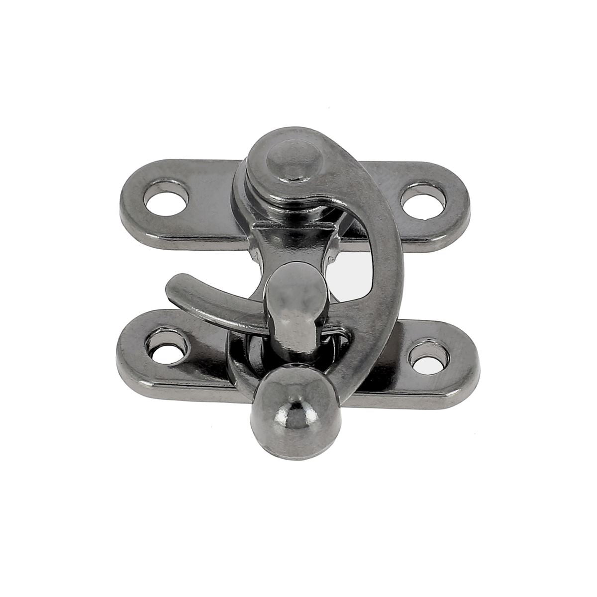 Fermoir pivotant pour sac, 36x42mm, accessoire en métal, clip robuste pour fixation sécurisée de sac à main ou sac à bandoulière.