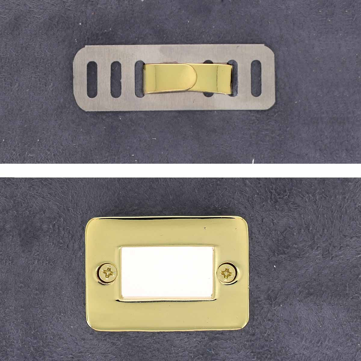 Fermoir pour sac rectangle Autres, 25x36mm, accessoire en métal pour fermeture de sac à main.