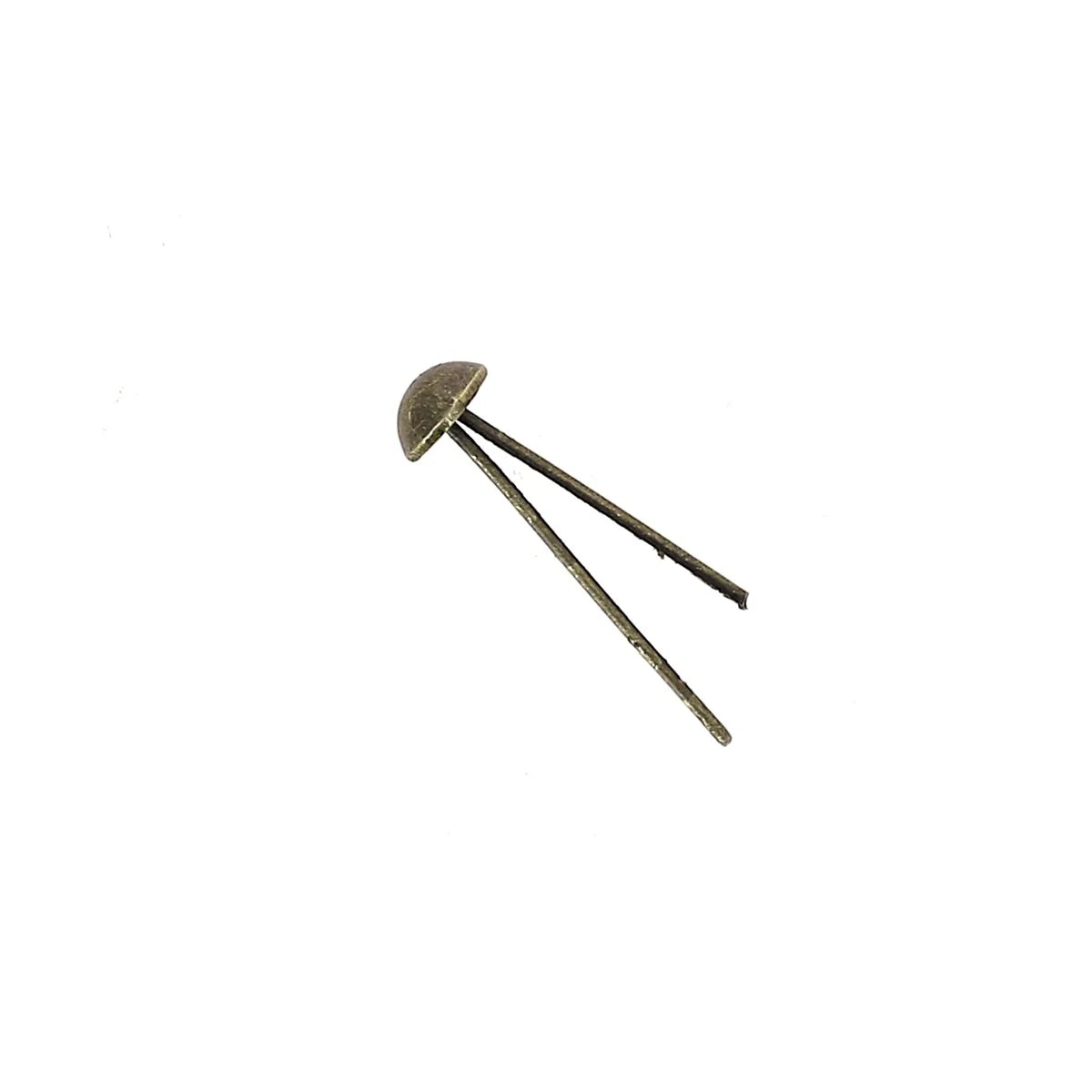 Pied de sac de protection. Rond Ø 4 mm, laiton vieilli 