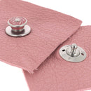 Fermeture autobloquante Loxx en rose rouge et nickelée, accessoire robuste pour sac ou vêtement.