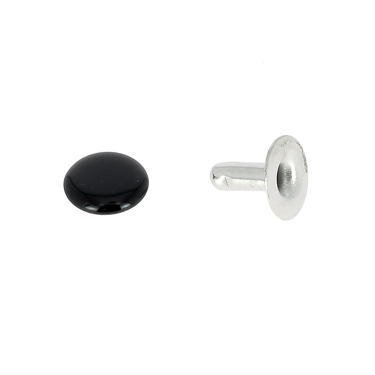 Lot de 100 moyens rivets en acier T4, accessoires robustes avec calotte simple, pour fixation durable.