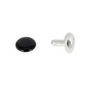 Lot de 100 moyens rivets en acier T4, accessoires robustes avec calotte simple, pour fixation durable.