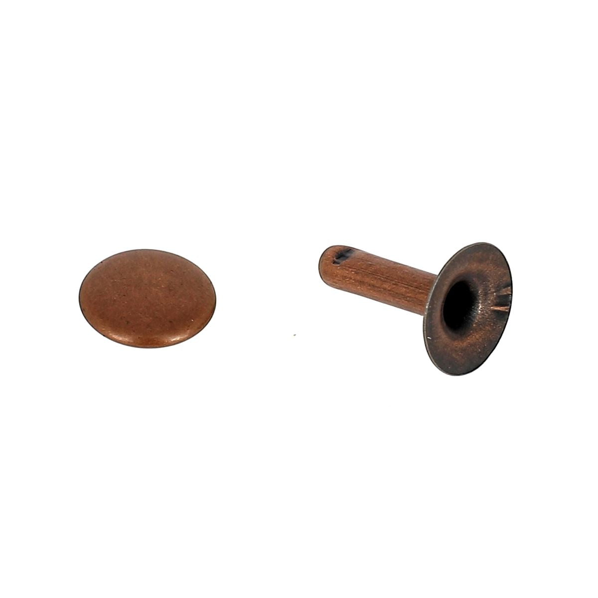 Lot de 100 rivets moyens en acier T4 Long, accessoires pour fixation solide et durable, visible dans l'image.