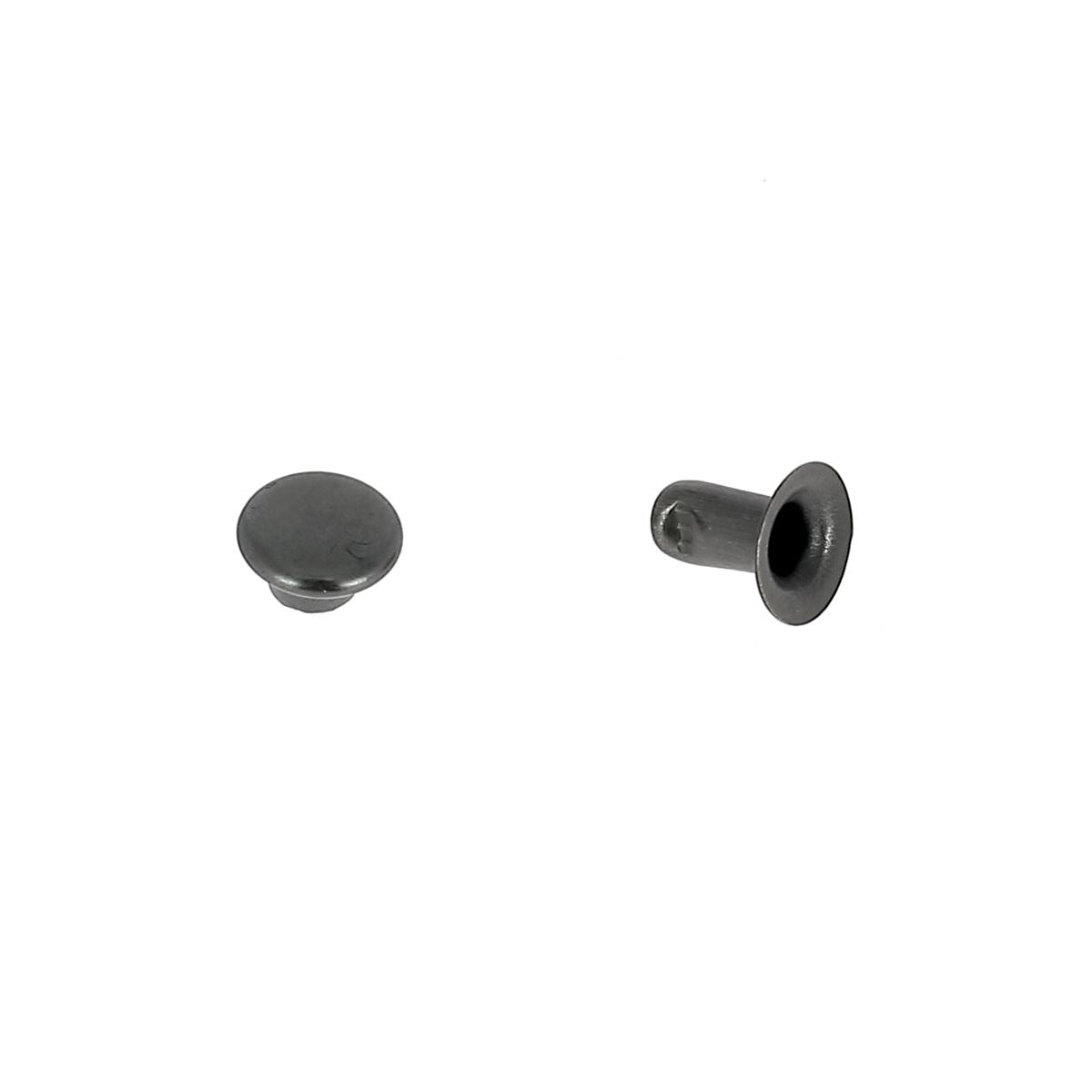 Lot de 100 petits rivets en acier T2,5 pour accessoires, avec calotte simple, idéal pour fixation et assemblage.