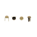 Clous à griffes ronds - Diamètre 6mm - Tandy Leather - Laiton vieilli