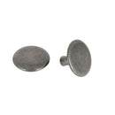 Lot de 100 gros rivets double calotte en acier T7 court, accessoires robustes pour fixation solide.