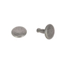 Lot de 100 rivets doubles calotte en acier T4, accessoires pour fixation solide et durable.
