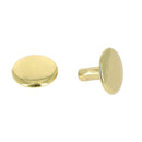 Lot de 100 gros rivets double calotte en acier T7 moyen, accessoires robustes pour fixation solide.