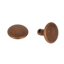 Lot de 100 gros rivets double calotte en acier T7, accessoires robustes pour assemblages solides.