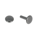 Lot de 100 rivets doubles calotte en acier T4 long, accessoires robustes pour fixation solide.