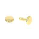 Lot de 100 rivets moyens en acier à double calotte, modèle T4 Long, pour accessoires et fixations robustes.