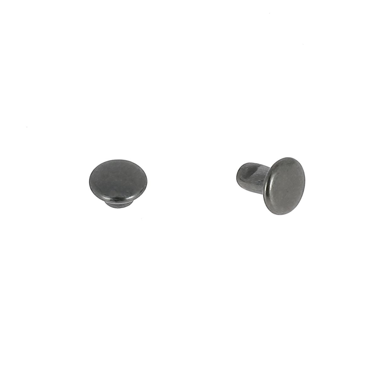 Lot de 100 petits rivets double calotte en acier T2,5, accessoires de fixation robustes et durables pour divers travaux.