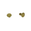 Lot de 100 petits rivets double calotte en acier T2,5, accessoires de fixation robustes pour travaux de bricolage.