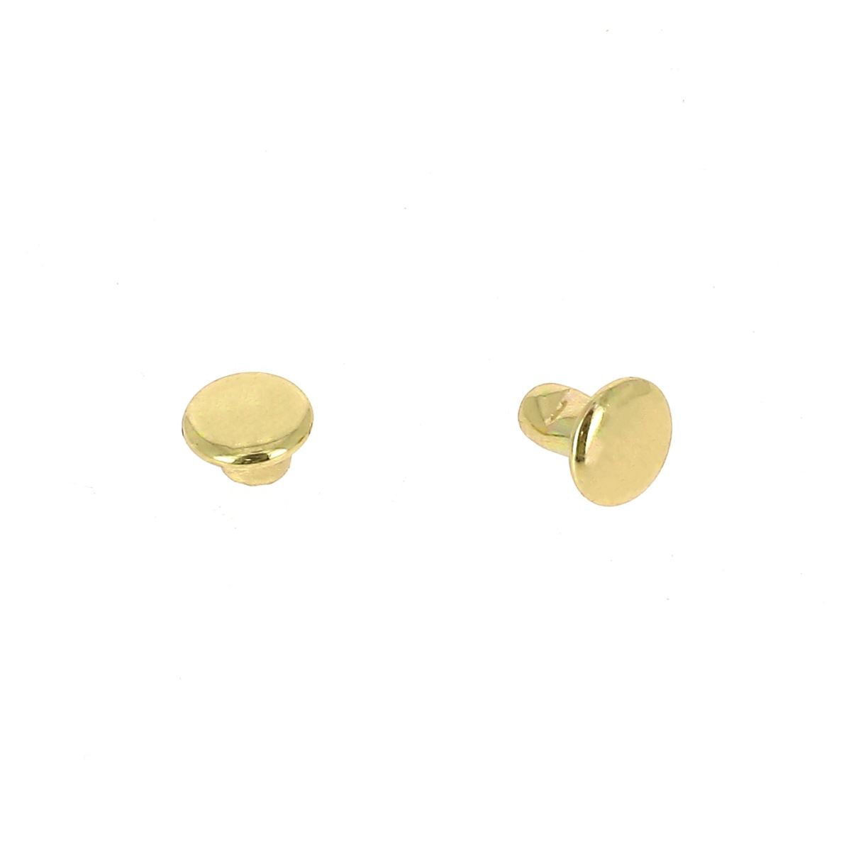 Lot de 100 petits rivets double calotte en acier, accessoires robustes pour assemblage et fixation.
