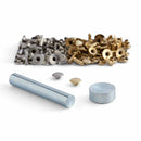 Kit de 60 rivets en acier Tandy Leather avec outils de pose pour T3, T4 et T4 LONG, accessoires pour cuir et bricolage.
