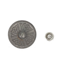 Concho à riveter celtique rond de 25mm en argent vieilli, accessoire Tandy Leather, décoratif pour cuir.