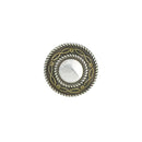 Concho à visser COURONNE ANGE rond - Argent vieilli