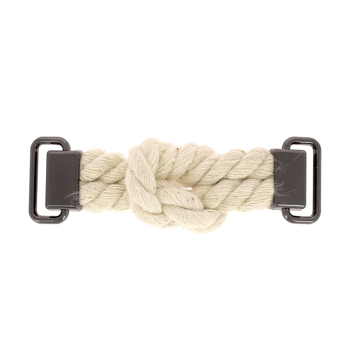 Embellissement corde de 15mm, accessoire en polyester pour décoration ou couture, présentation en image.