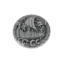 Concho à visser DRAKKAR de 25mm de marque Ivan, accessoire en métal avec fixation par vis, visible en image.