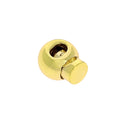 Fermoir stop lacet boule en métal pour lacets de 2,5 mm, accessoire de fixation pour chaussures ou bijoux, finition métallique.