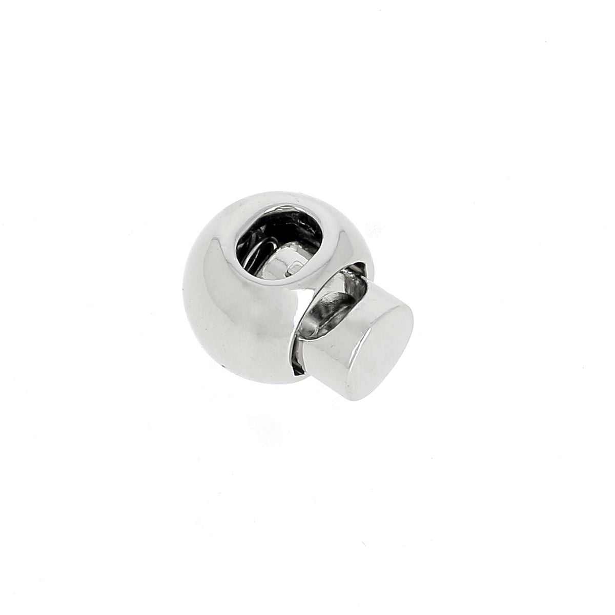 Fermoir stop lacet boule en métal pour lacets jusqu'à 2,5 mm, accessoire durable pour cordons et chaussures.