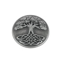 Concho à visser Ivan Arbre de Vie, 25mm, ornée d’un motif arbre de vie en métal pour accessoires.