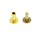 Lot de 10 rivets en laiton pour poignée de couteau, diamètre 8mm, longueur 9mm, pour fixation de poignées.