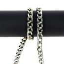 Chaîne de sac en métal nickelé de 10 cm, accessoire pour sac, finition Lima, longueur au mètre, solide et élégante.
