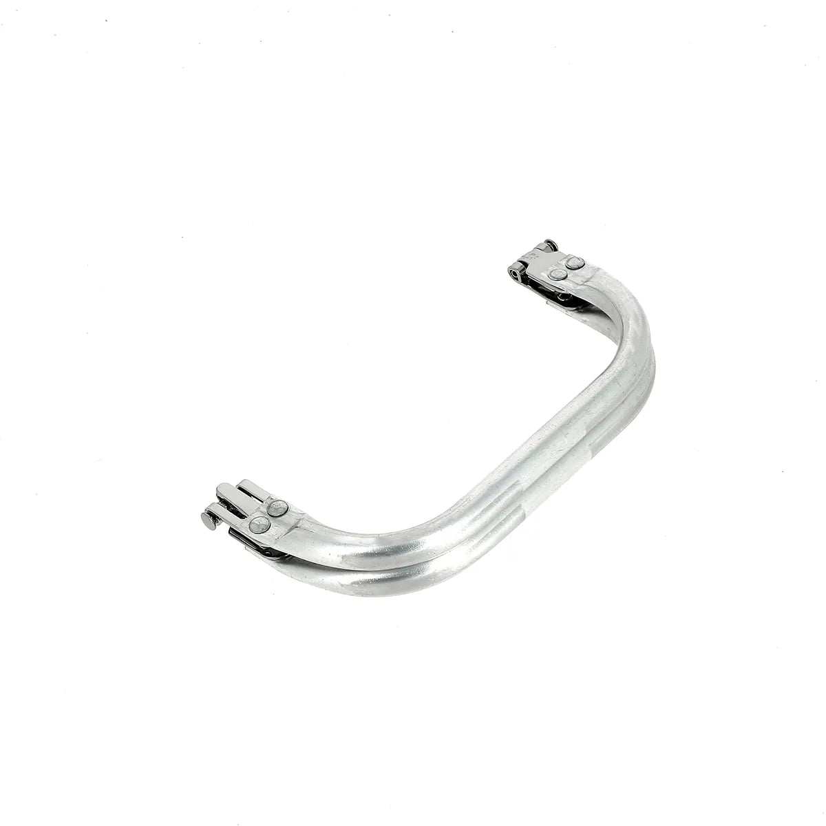 Fermoir tubulaire en aluminium clic clac pour trousse de toilette, pochette... Longueur 14 cm