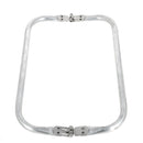 Fermoir de cadre en aluminium pour sac, accessoire tubulaire robuste, conçu pour renforcer la poignée ou la poignée de sac.