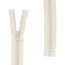 Fermeture à glissière beige naturel de 6 mm de largeur de maille, plusieurs longueurs disponibles