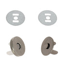 Fermoir TOP magnétique pour porte-monnaie et étui - ROND 18 mm Canon de fusil