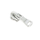 Curseur libre nickelé pour fermeture zippée en largeur 6 mm