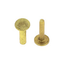 Lot de 10 rivets en laiton pour poignée de couteau, diamètre 8mm, longueur 15mm, marque Gobin Daudé.