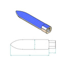 Spatule à cire Adece de 10 x 40 mm pour fer à fileter, outil pour application de cire ou cuir, visible en image.