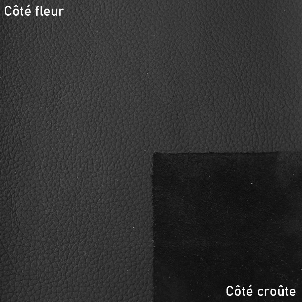 Morceau de cuir automobile - NOIR - Deco Cuir