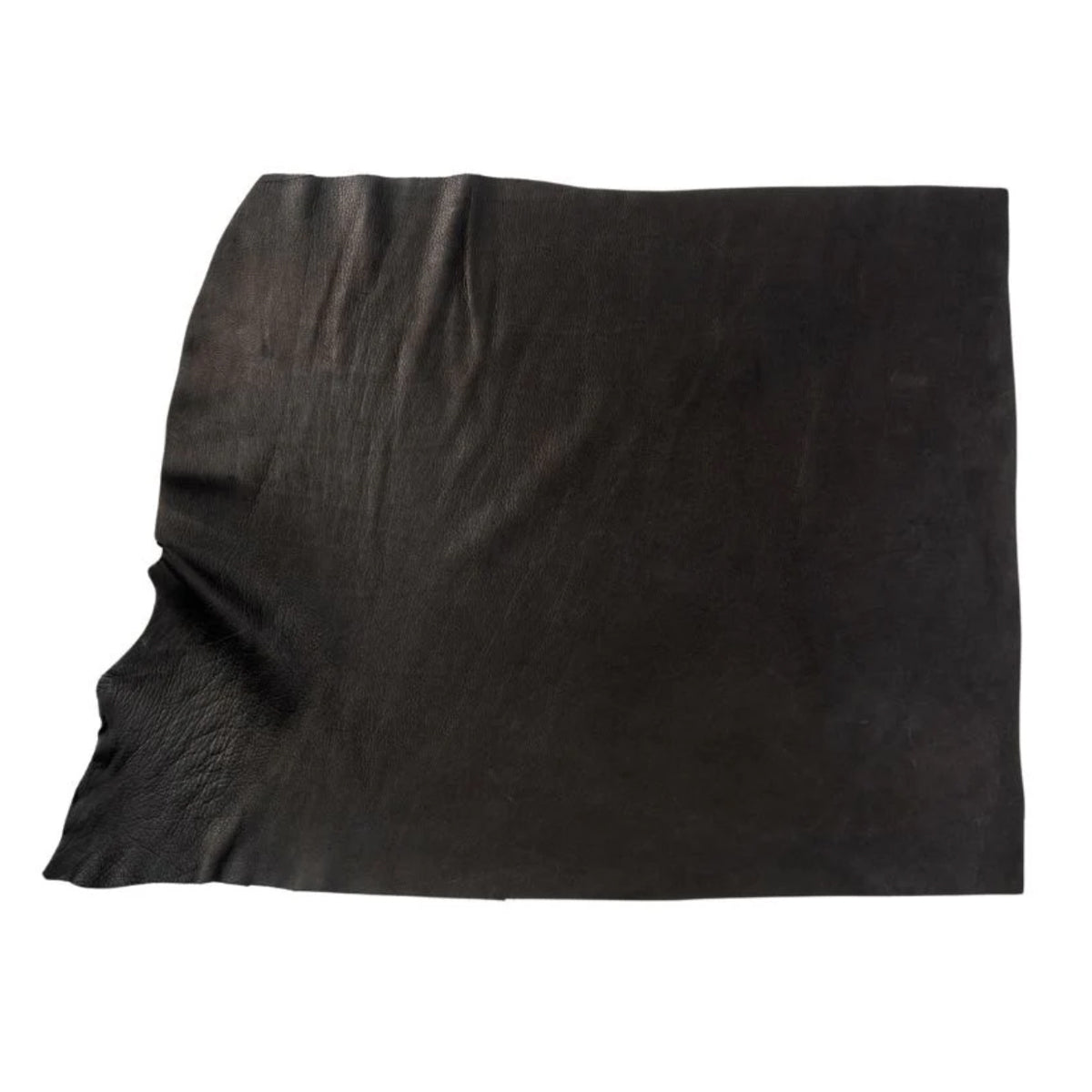 Peau de cuir grain naturel noir Angel de Radermecker, épaisseur 1,9 mm, texture élégante et fine, pour projets de maroquinerie.