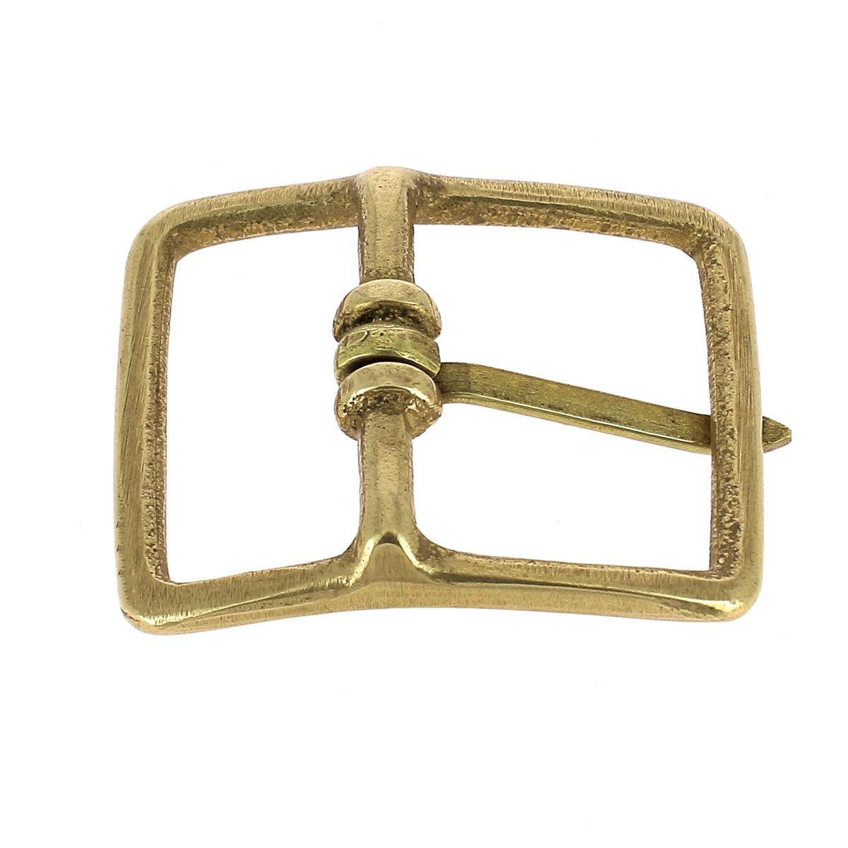 Boucle de ceinture double en laiton massif ONI de 25mm, pièce de bouclerie élégante pour ceinture en cuir.