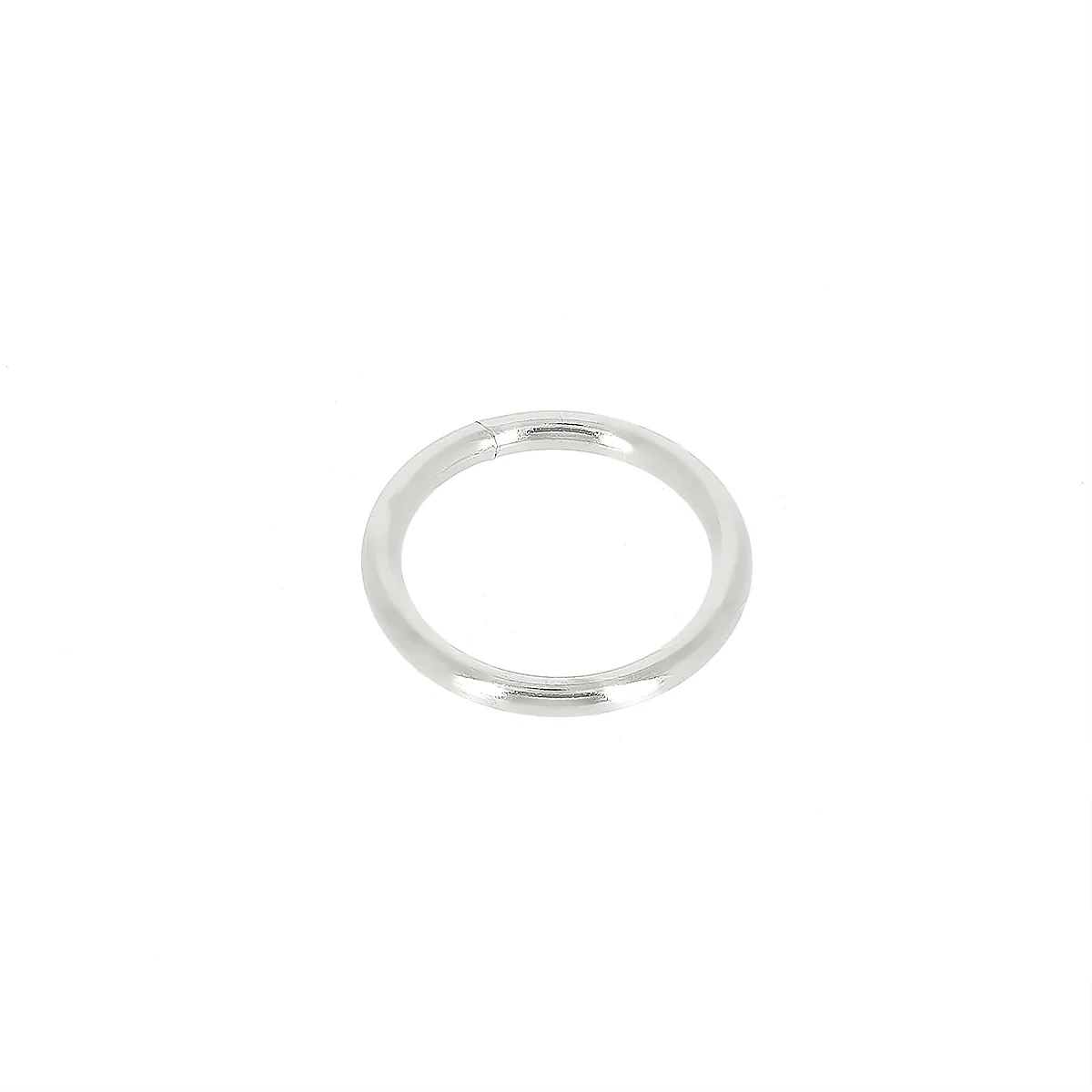 Anneau rond soudé en acier NICKELÉ pour la maroquinerie diamètre intérieur 30 mm
