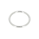 Anneau rond soudé en acier NICKELÉ pour la maroquinerie diamètre intérieur 50 mm