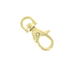 Mousqueton tournant en laiton de 8 mm, bouclerie avec boucle tournante pour fixation sécurisée et flexible.